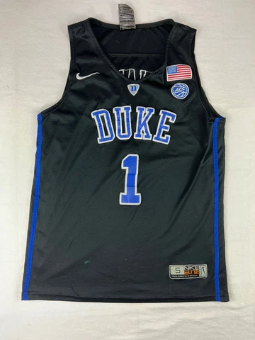 Duke College NCAA Nike Mens Small Jersey Zion Williamson Black #1 Cover