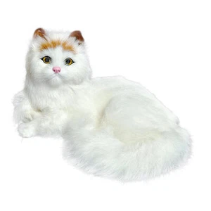 Realistic Cat Plush Toy Simulation Lovely Stuffed Animal Doll Home Decoration - Picture 1 of 12