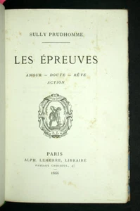 LES ÉPREUVES AMOUR - DOUTE - RÊVE - ACTION Par Sully Prudhomme 1866 - Imagen 1 de 2