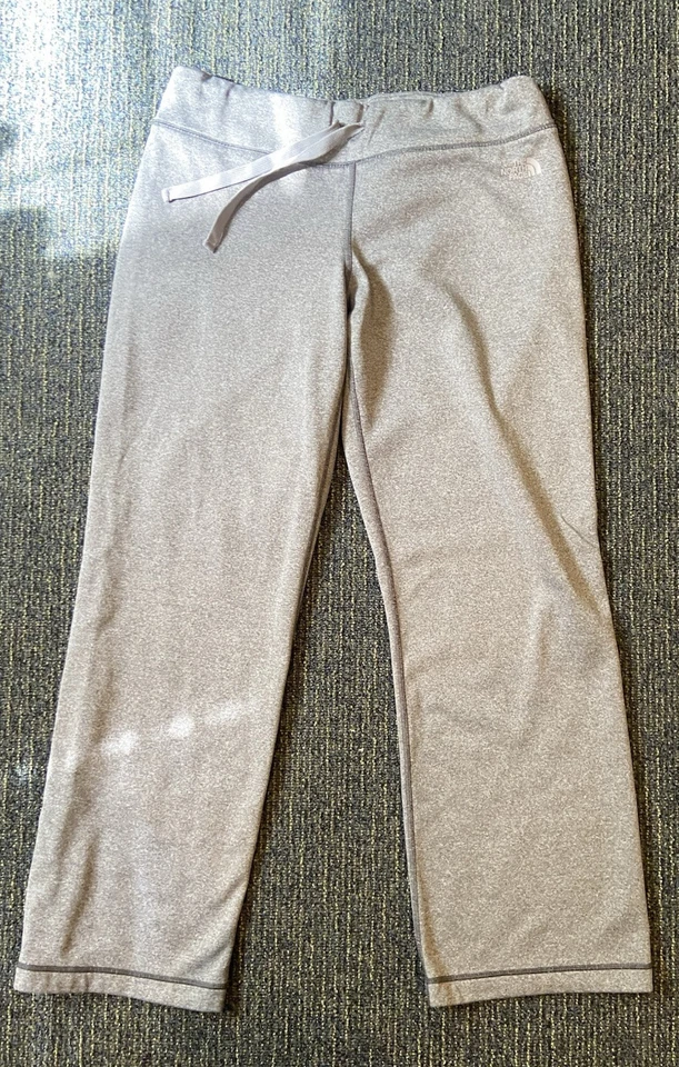 Pantalones para mujer NORTH FACE, talla L. Lounge Workout pierna recta, gris, cordón Foto 1 de 4