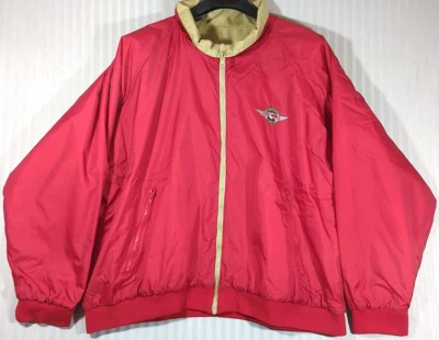 Vtg Southwest Airlines Jacket Reversible Full Zip 4XL Red Gold 49ers Chiefs - Image 1 of 4