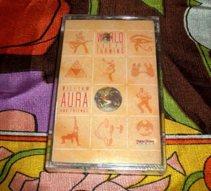 ⭐ NEW / SEALED ⭐ William Aura & Friends – World Keeps Turning CASSETTE TAPE 1989 - Foto 1 di 2