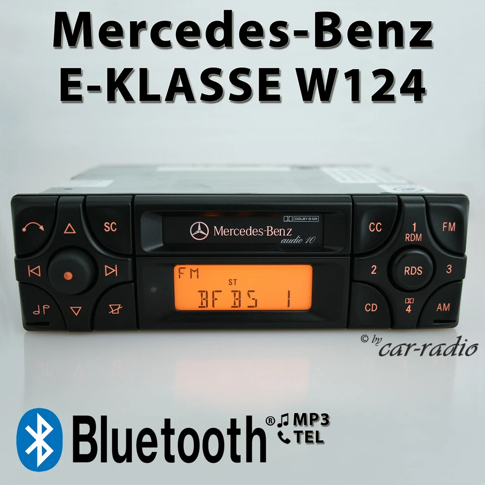 Original Mercedes W124 Radio Audio 10 BE3100 Bluetooth Radio C124 A124 E-Klasse - Bild 1 von 4
