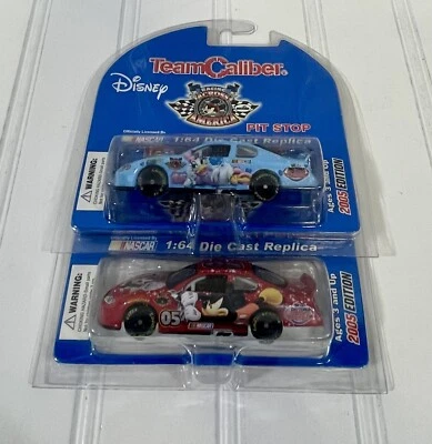 Disney Team Caliber set of 2 Mickey Mouse Daisy 2005 Racing across America - Image 1 of 4