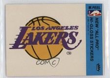 1978-79 Fleer NBA Basketball Team Stickers Los Angeles Lakers Team