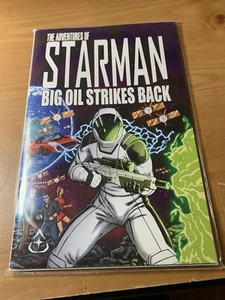 The Adventures Of Starman Big Oil Strikes Back Comic Ronald Acosta, Tesla E Musk - Picture 1 of 2