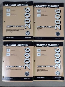 2006 Chevy Silverado Sierra Denali CK8PU Truck Factory Service Manual Set 1-4 - Imagen 1 de 10