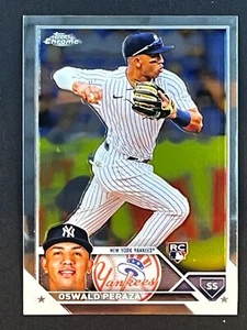 OSWALD PERAZA RC 2023 Topps Chrome #132 New York Yankees - Picture 1 of 2