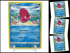 Pokemon Espada y Escudo Cielos en Evolución 039/203 Luvdisc 4X Como Nuevo/Nuevo TCG Juego X4 - Imagen 1 de 3