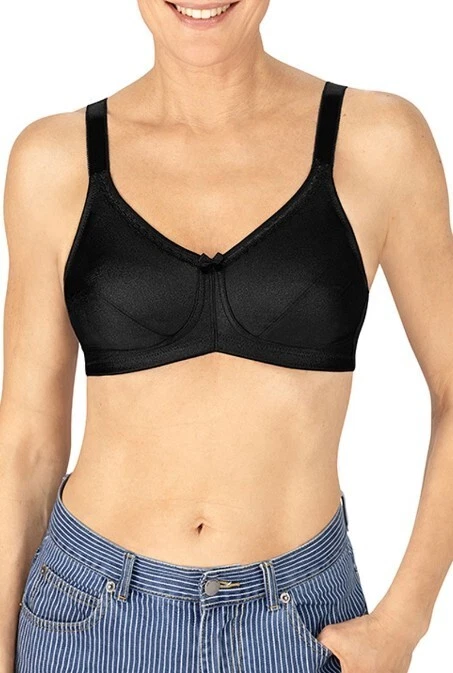 Sujetador sin aros Amoena Rita - Negro - Sujetador de mastectomía sin aros 44A Foto 1 de 1