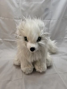Aurora Arctic Fox White Portland Plush Fluffy Plush w/Tag 10" Realistic Stuffed - Picture 1 of 5