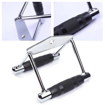 Rudergriff Parallelgriff Latzug Griff Seilzuggriff Trainingsgriff Stahl+TPE DHL - Bild 1 von 4