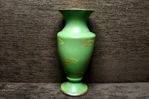 Vintage Soviet aluminum vase hand painted USSR MZSI 1960 - Picture 1 of 14