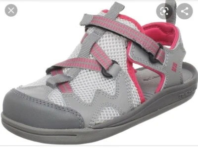 Columbia Youth 尺寸 7 WATU 3 混合水凉鞋露趾灰色红色 - 全新   — 第 1/4 张图片