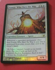 1x FOIL Yomiji Who Bars the Way, LP, Betrayers of Kamigawa, Commander EDH Legend