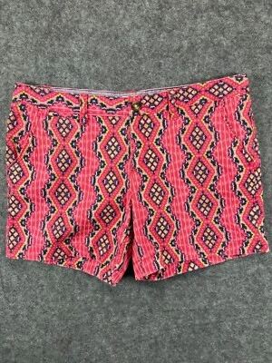Pantalones Cortos Rojo Camel Para Mujer 34 Juniors 11 Rosa Fair Isle Azteca Tribal Chino Exterior Foto 1 de 4