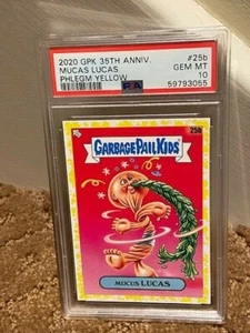 2020 Garbage Pail Kids GPK Marcus Lucas Phlegm Yellow PSA 10 SP 25B Card LOW POP - Picture 1 of 1