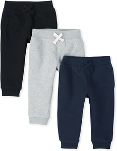 Baby Boys' Active Fleece Jogger Pants 2 Pack - Picture 1 of 4