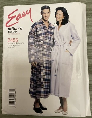 McCall’s Stitch N Save 2456 Kimono Style Robe Sewing Pattern Size SM-MED Uncut - Image 1 of 4