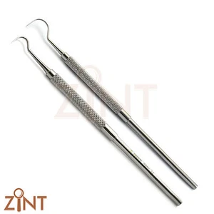 Raspador de placa dental Explorer 2 sonda 23 herramientas de limpieza de diagnóstico de un solo extremo - Imagen 1 de 3