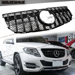 GT STYLE GLOSSY BLACK GRILLE FOR 2013 2014 2015 BZ X204 CLASS GLK - Picture 1 of 4