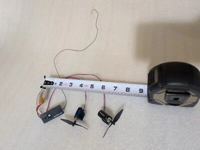 ESTES Avión Rc 2 Piezas Motor Repuesto Lote Cables Caja Control (Plano Original Mostrado) Foto 1 de 4