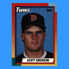 1990 Topps Traded Baseball #29T - Scott Erickson RC Minnesota Twins EX-MT