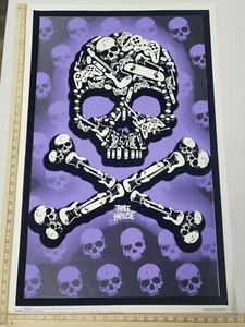 Original 2008 ODM Tree House Skull Blacklight Poster Skulls #9647 23"X35" Funky - Picture 1 of 5
