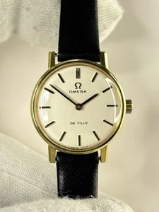 Omega De Ville Damen Vintage 70er Jahre Handaufzug Gold Uhr - 511.215 - Bild 1 von 8