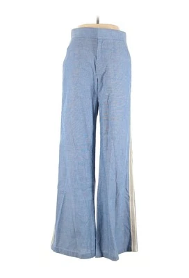 Pantalón de algodón La Ligne Riviera pierna ancha tiro alto azul 4 Foto 1 de 3