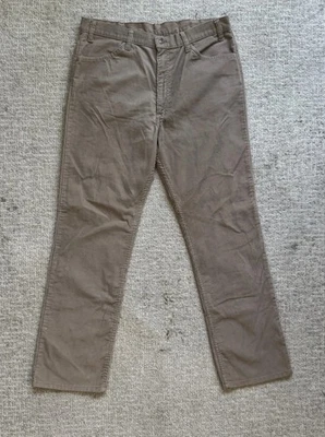 Pantalones de Colección Levi’s 519 Para Hombre 38x32 Tostado Pana Pierna Recta Años 80 Garra Cremallera  Foto 1 de 4