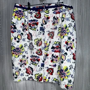 Boden Miriam geblümter Bleistiftrock Damengröße 16 R Baumwolle gefüttert neu mit Etikett " - Bild 1 von 7