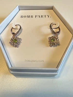 Bomb Party August Birthday Mix Earrings - RBP3713 “Lovely Oasis” - Brand New! - Image 1 of 2