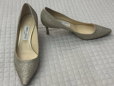 Jimmy Choo Silver Pumps, Size 39, Classic Style women’s shoes - Image 1 of 4