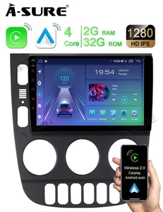 Radio de coche 2+32G para Mercedes-Benz Clase M W163 ML 350 320 Android 14.0 GPS Navi - Imagen 1 de 15