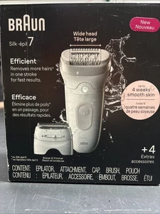 Epilatore e sistema depilazione Braun Silk épil 7 + cavo di ricarica + testina extra - Foto 1 di 2