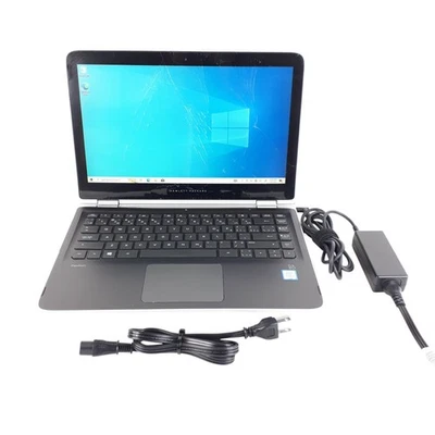 HP Pavilion x360 Convertible 13.3" Laptop i3-6100U 6GB RAM 500GB SSD Win 10 Home - Image 1 of 4