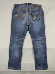 BKE Buckle Jeans Herren 34R Ryan Straight Medium Wash Stretch Denim Blau - Bild 1 von 11