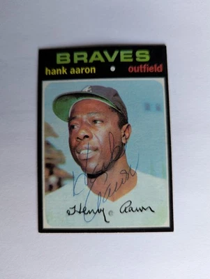 1971 Topps - Hank Aaron #400 (EX) - ¿Auto? Foto 1 de 3