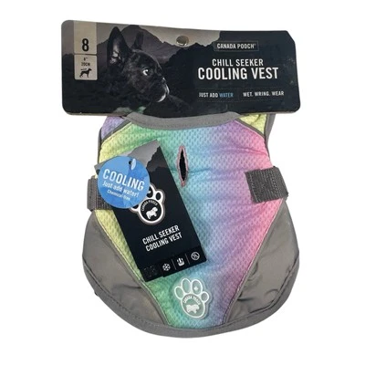Chaleco de enfriamiento Canada Pooch Rainbow para perros 8 nuevo Foto 1 de 4