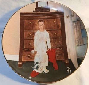 Norman Rockwell 1974 Limited Edition Collector Plate "The Truth About Santa" - Picture 1 of 2
