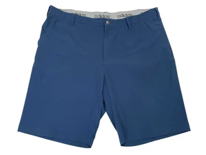 "Pantalones cortos Adidas Golf ClimaLite elásticos para hombre talla 40 azul plano atlético entrepierna de 10""" - Imagen 1 de 5