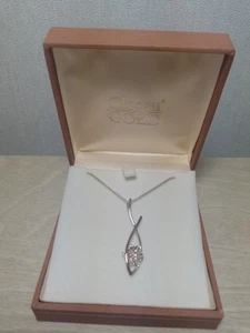 Collar Colgante CLOGAU Oro, Plata y Oro Rosa Diamante Snowdon Lily, Raro. - Imagen 1 de 11