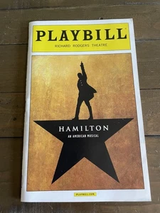 selten!  HAMILTON Musical MAI 2016 Broadway ORIGINAL NYC BESETZUNG Spielzettel 💥 - Bild 1 von 4