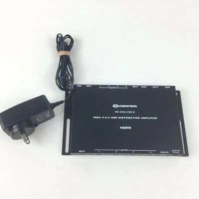 Crestron HD-DA4-4KZ-E 1:4 HDMI Distribution Amplifier 4K60 4:4:4 OEM Adapter - Image 1 of 4