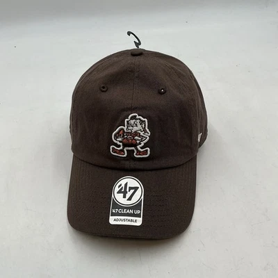 Cleveland Browns '47 Clean Up Adjustable Brown  Patch Brownie Elf Cap $30 - Image 1 of 4