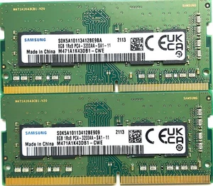 Samsung 16GB (2x8GB) 1Rx8 PC4-3200AA-SA1-11 DDR4 SDRAM M471A1K43DB1-CWE - Picture 1 of 1