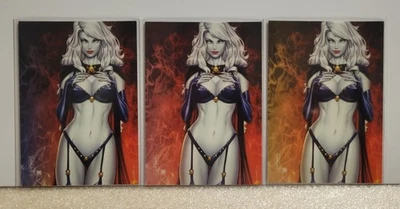 Lady Death Goddess 5FINITY Vintage Mike Debalfo 3 Promo Card Set! - Image 1 of 2