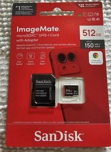 New SanDisk ImageMate 512GB SD microSDXC UHS-I Memory Card - Photo 1 sur 3