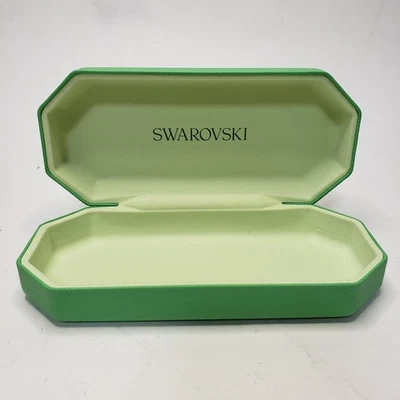 Gafas de sol SWAROVSKI verde estuche rígido estuche cisne solamente Foto 1 de 4